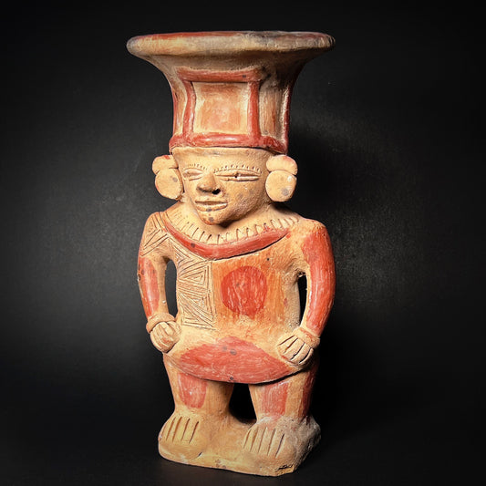 Manteño-Huancavilca Figural Incensario (Sahumador)