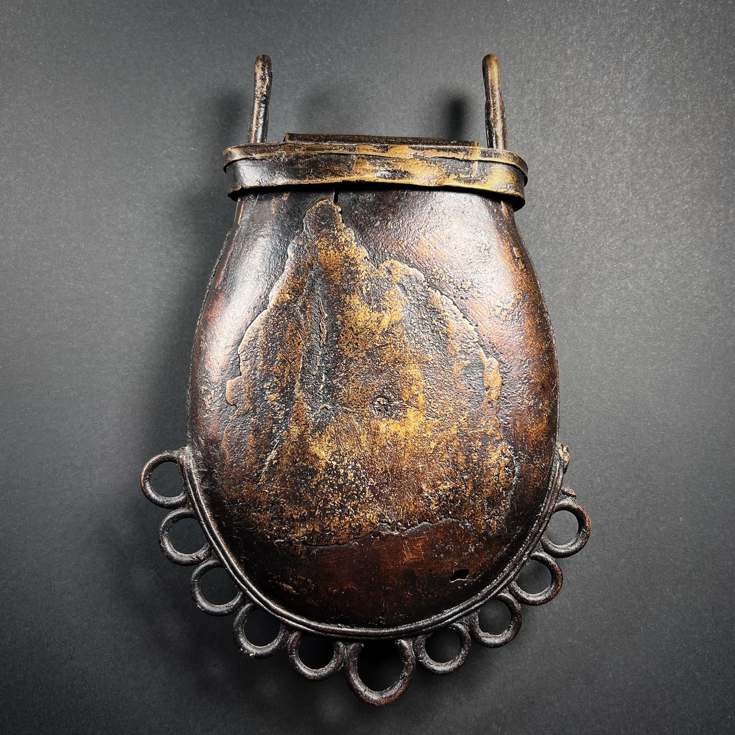 Nupe Cast Bronze Medicine Container