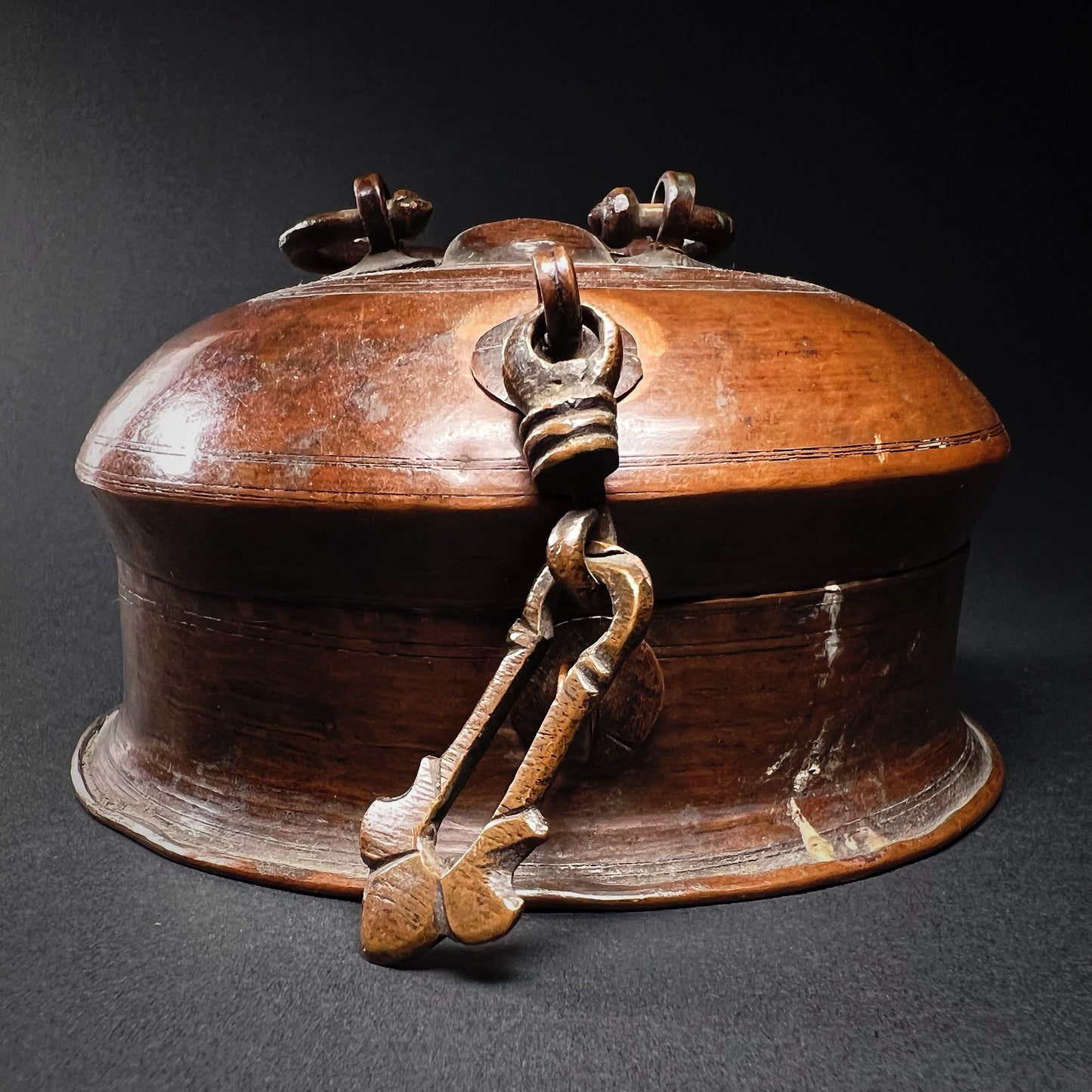 Indian Copper and Bronze Betel Box Pan Dan