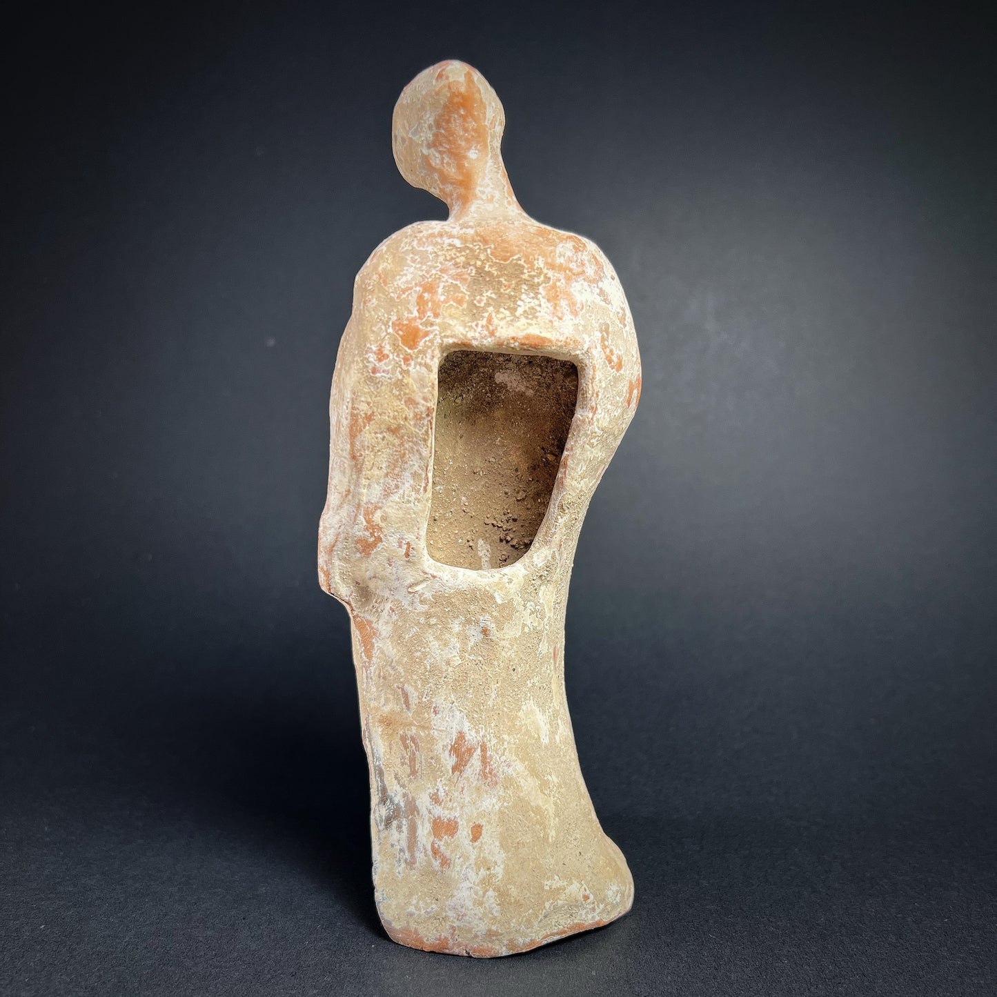 Greek Hellenistic Terracotta Figurine of a Standing Woman