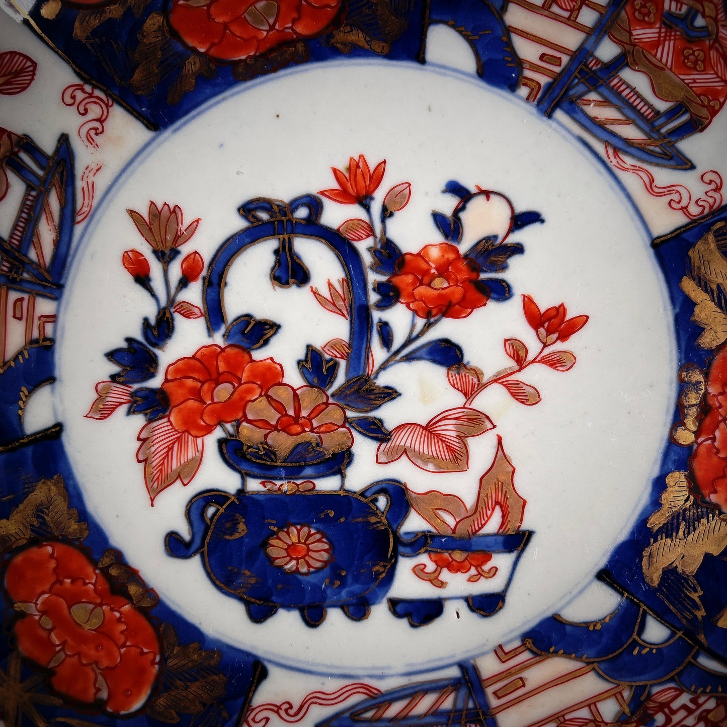 Japanese Arita Ware Kinran-de Imari Porcelain Plate