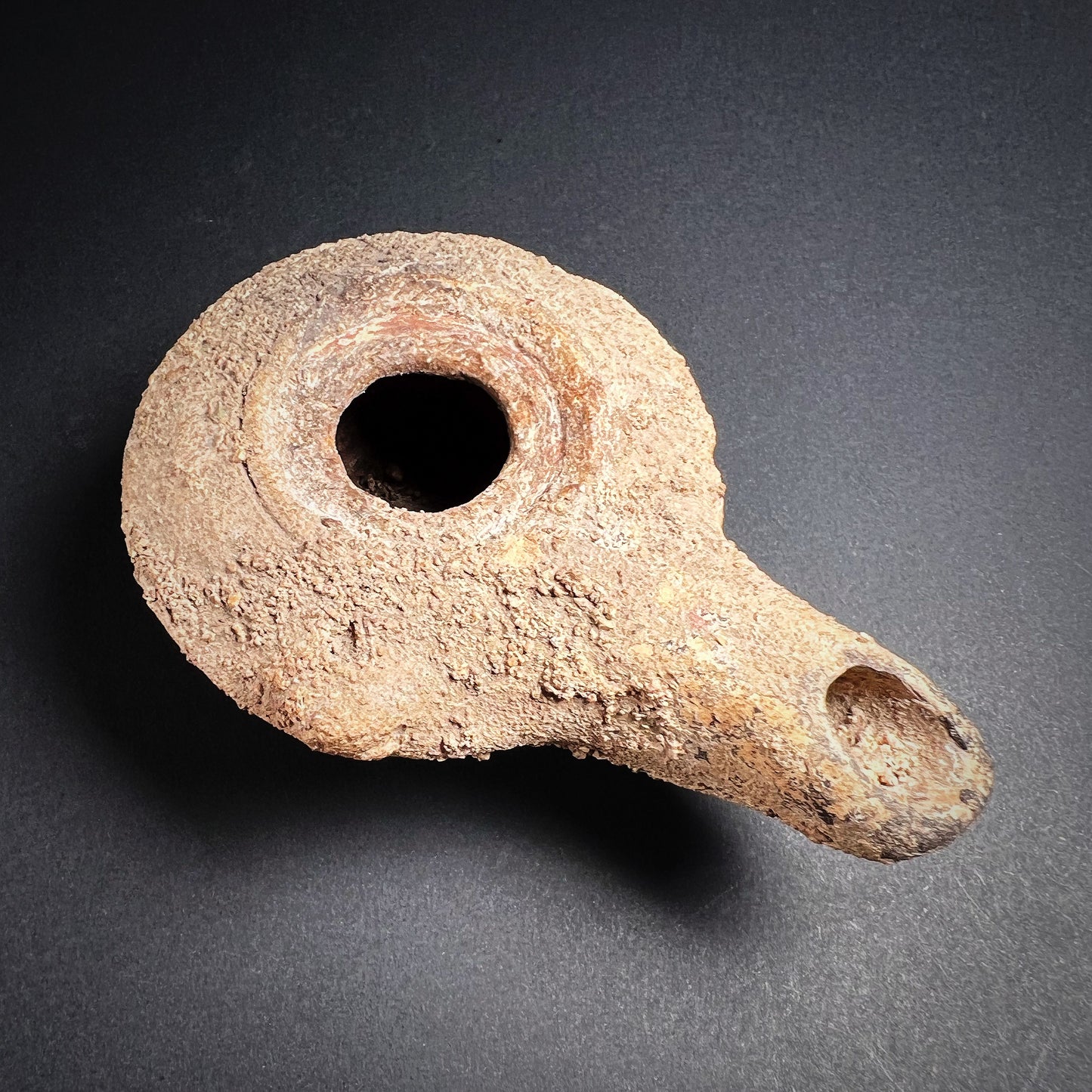 Hellenistic Ptolemaic Period Pottery Oil Lamp