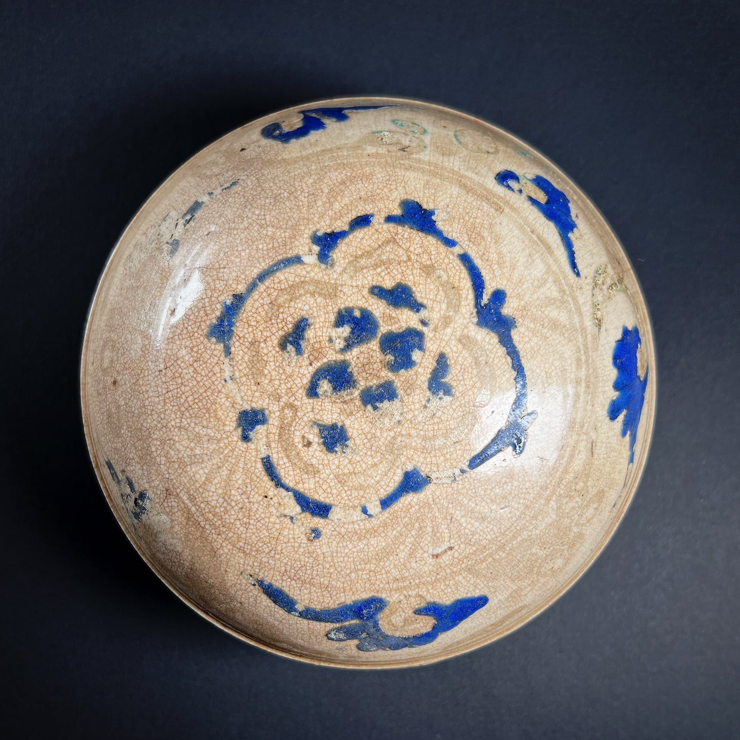 Qing Dynasty Guangxu Circular Porcelain Box and Cover