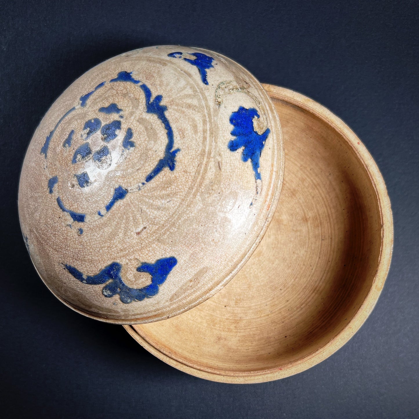 Qing Dynasty Guangxu Circular Porcelain Box and Cover