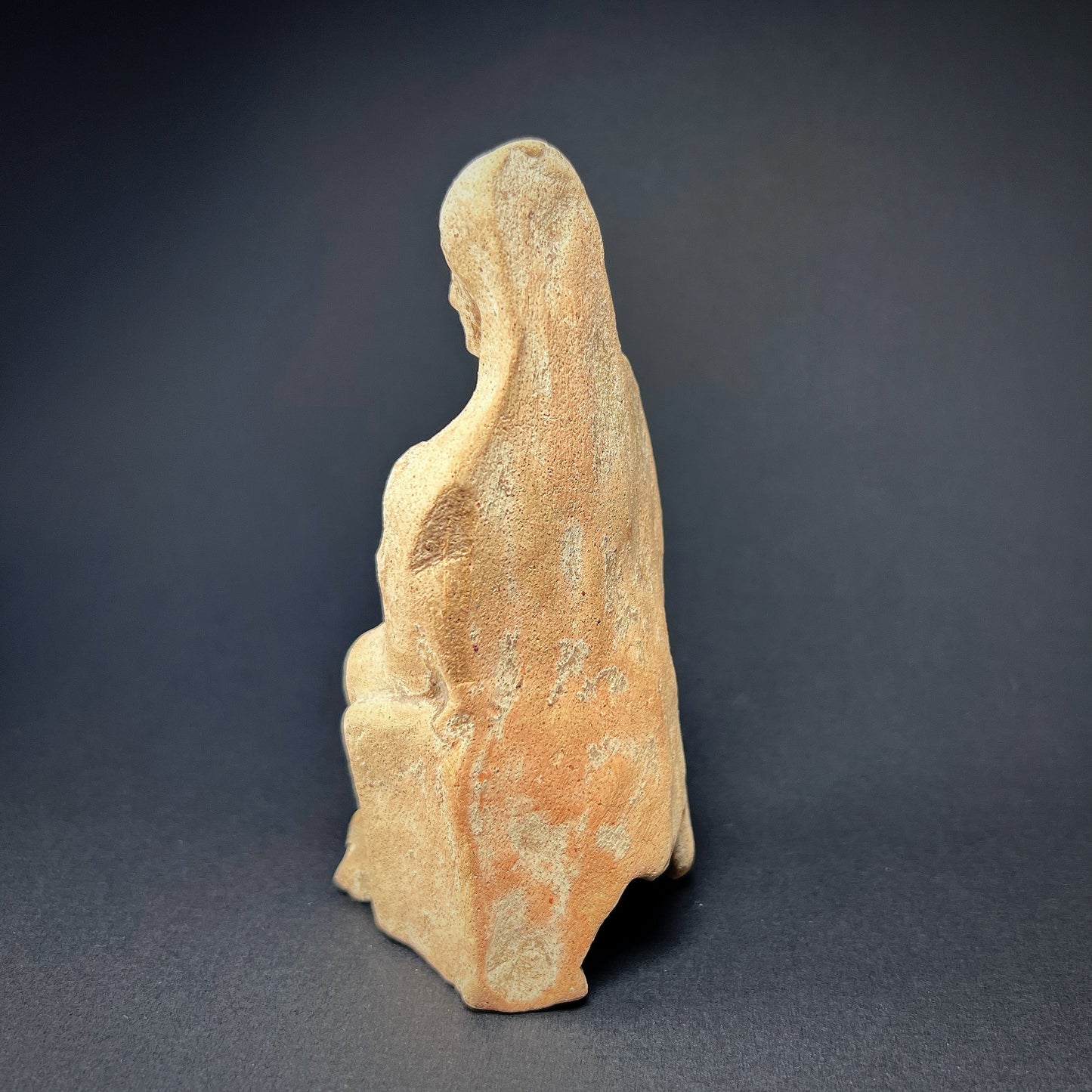Greek Terracotta Figurine of A Seated Woman