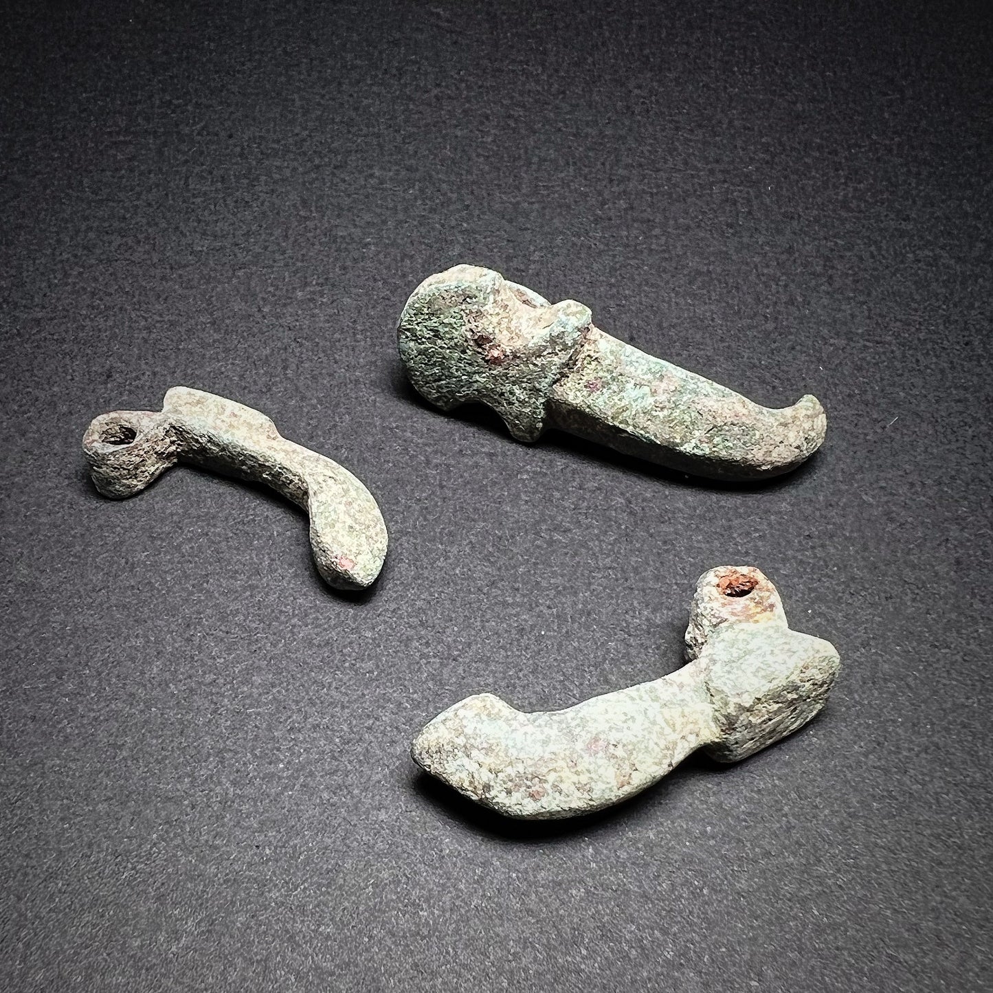Viking Age or Medieval Bronze Clothing Clasps