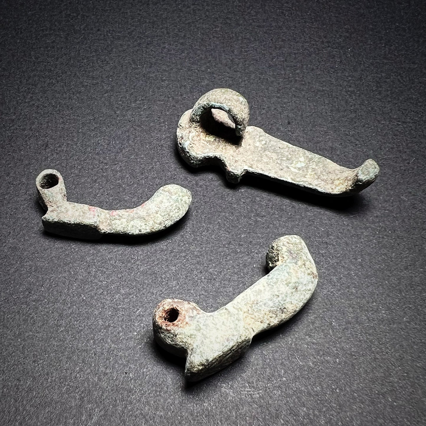 Viking Age or Medieval Bronze Clothing Clasps