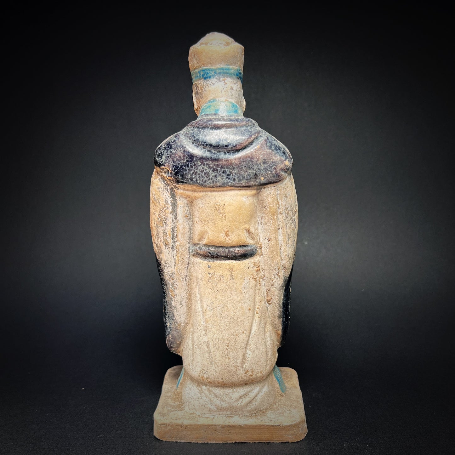 Ming Dynasty Glazed Pottery Tomb Attendant with Zodiac Animal