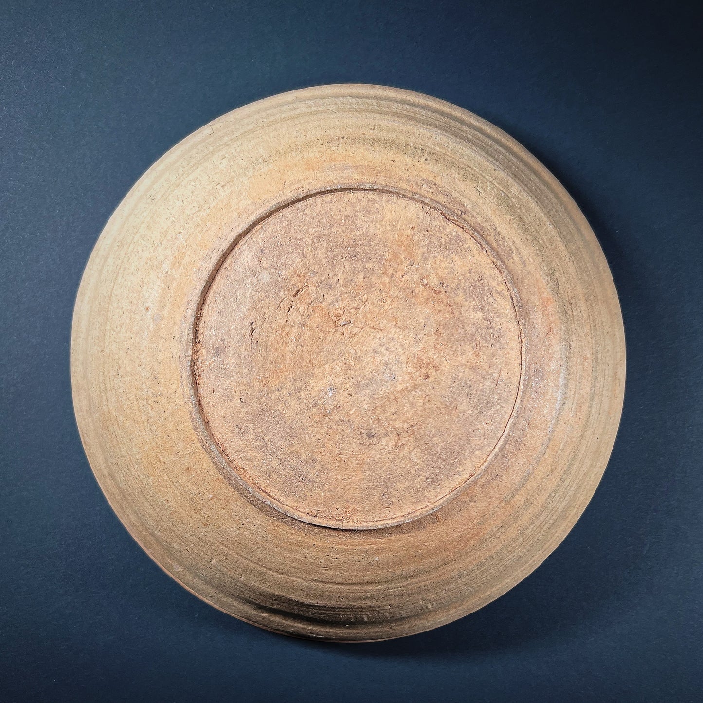 Thai San Kamphaeng Olive Green Glazed Stoneware Bowl