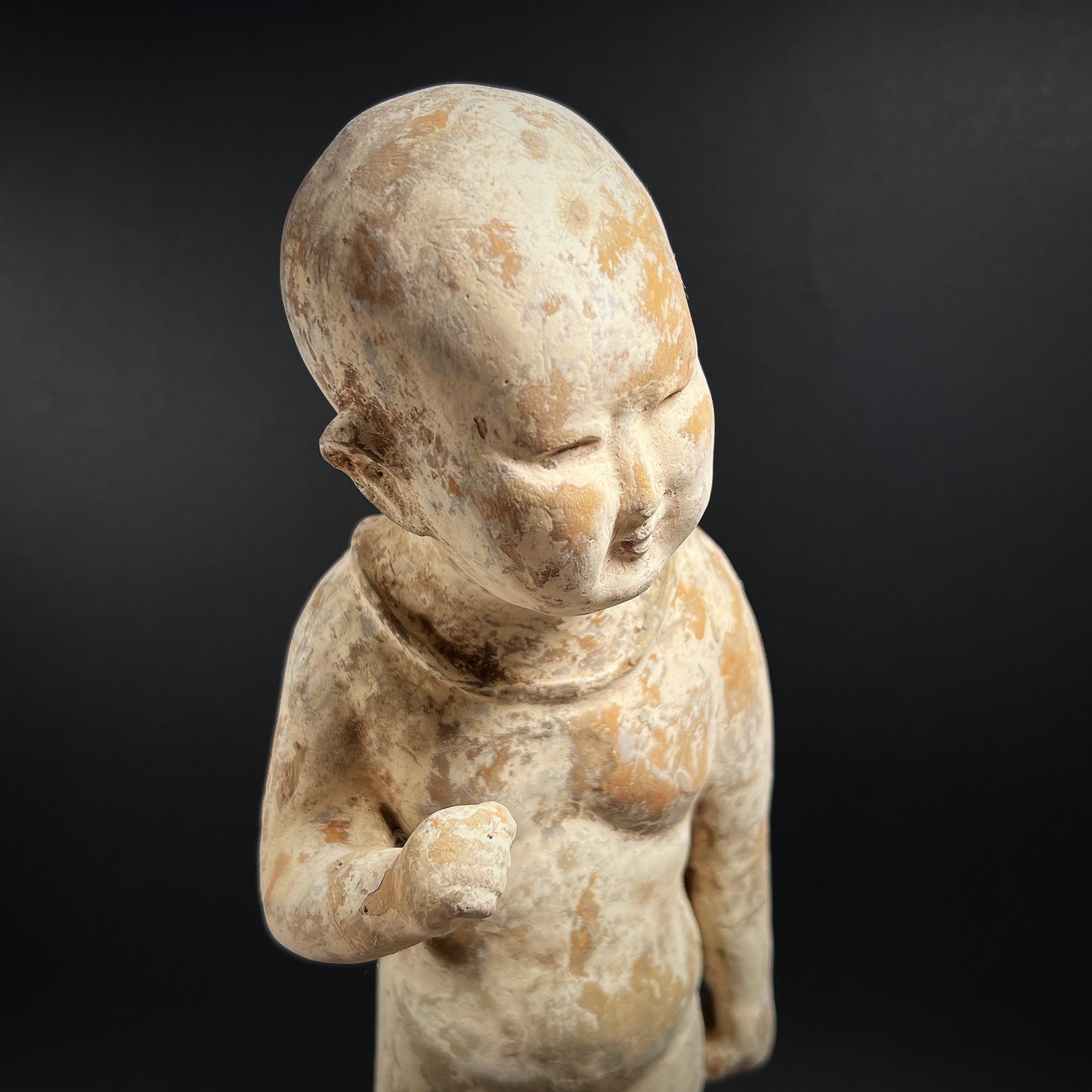 Song Dynasty Pottery Figure of a Boy