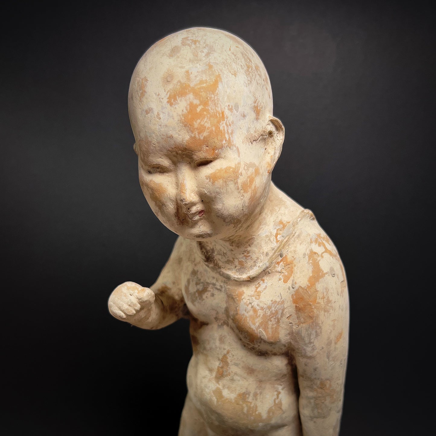 Song Dynasty Pottery Figure of a Boy