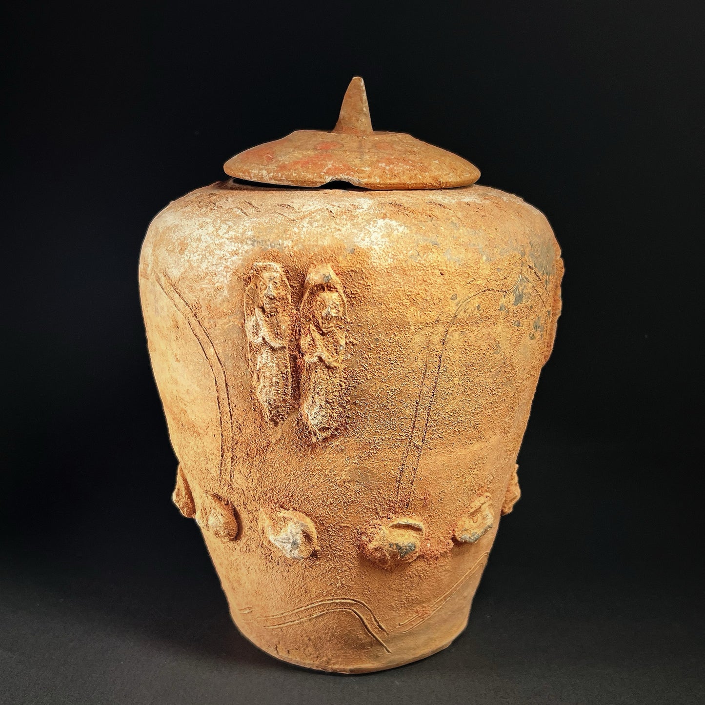 Yuan Dynasty Buddhist Pottery Zodiac Jar