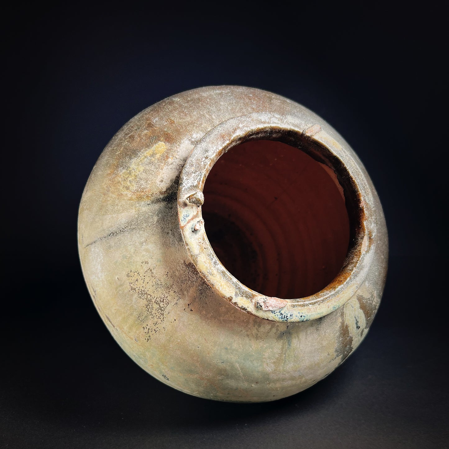 Han Dynasty Lead Green Glazed Pottery Jar