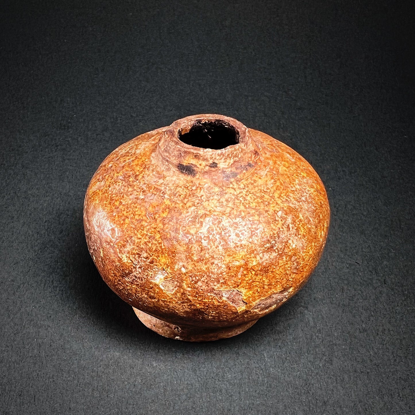 Thai Sawankhalok Brown Glazed Stoneware Jarlet