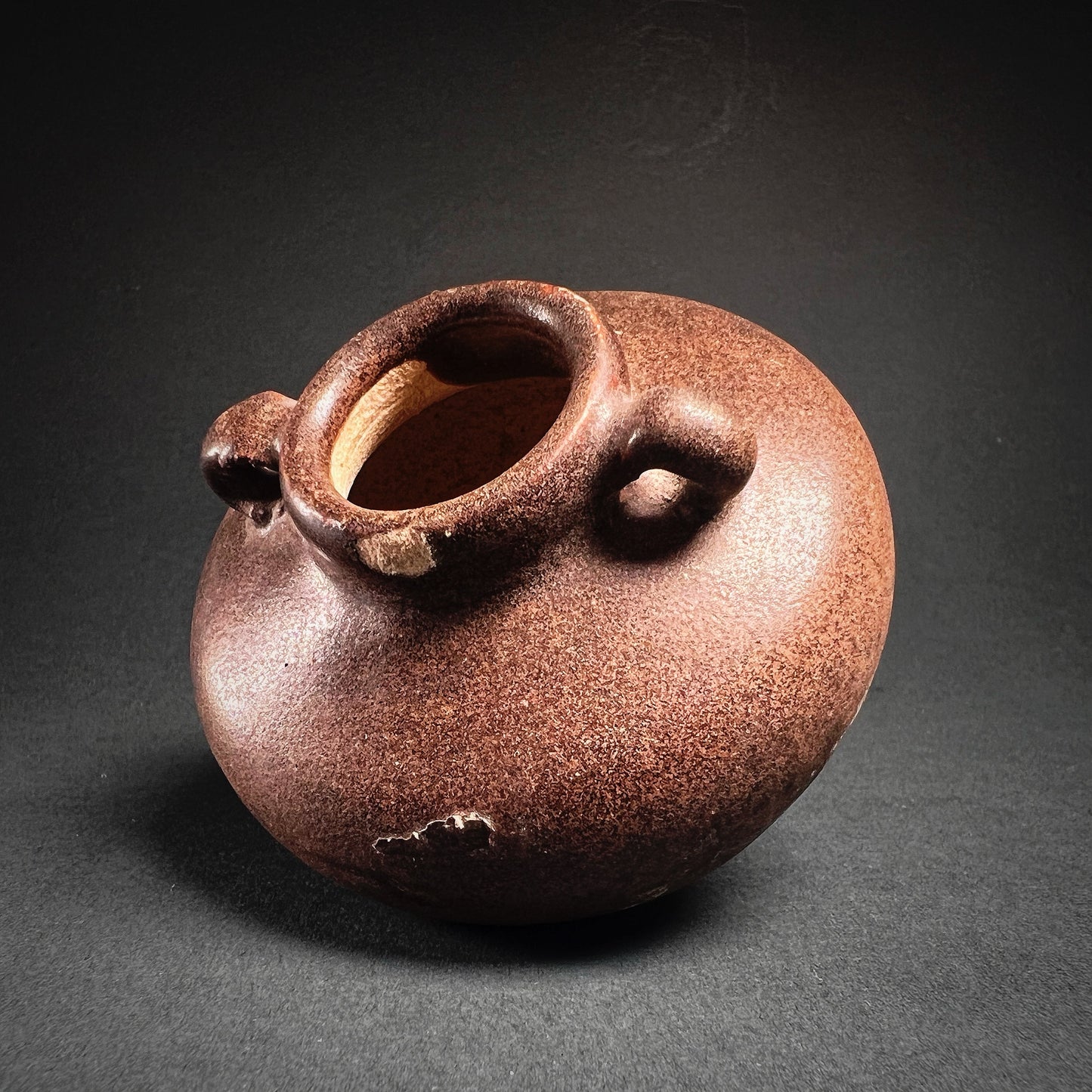 Thai Sawankhalok Brown Glazed Stoneware Jarlet