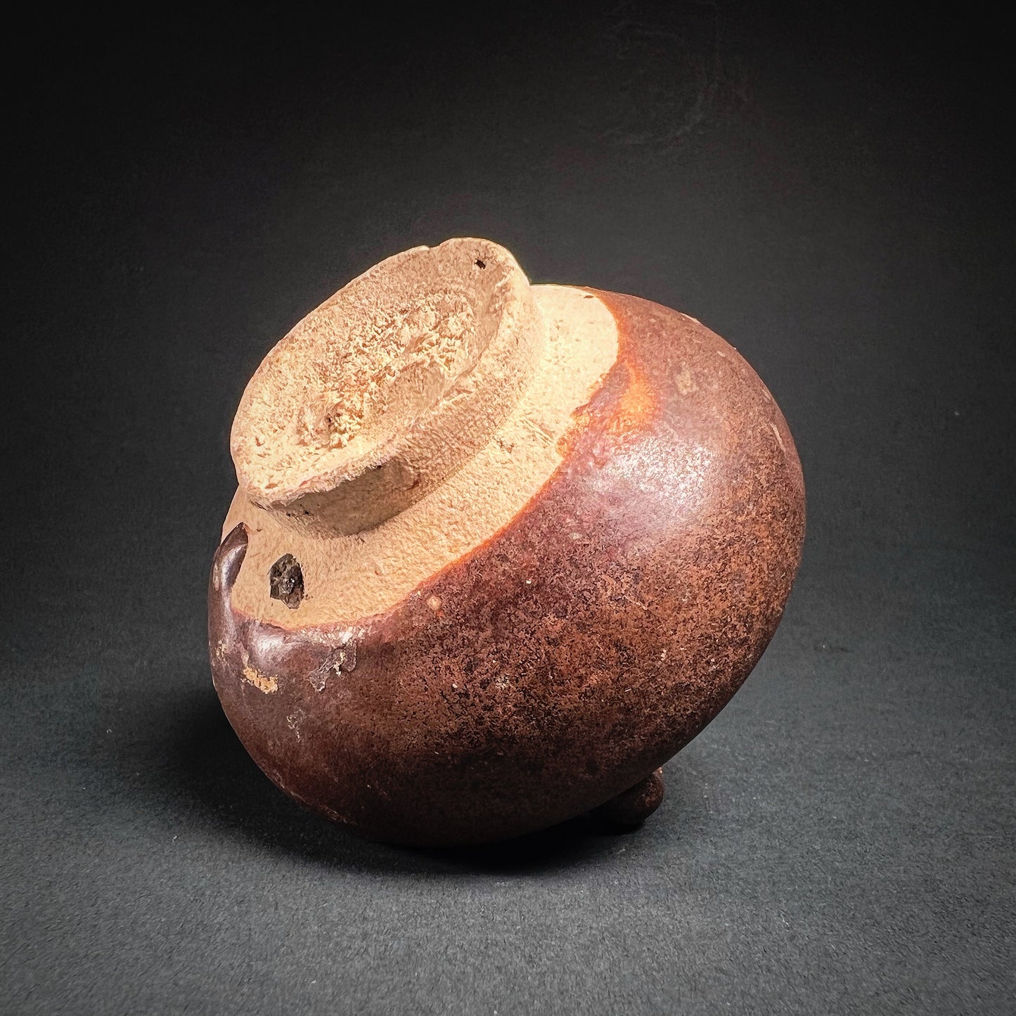 Thai Sawankhalok Brown Glazed Stoneware Jarlet