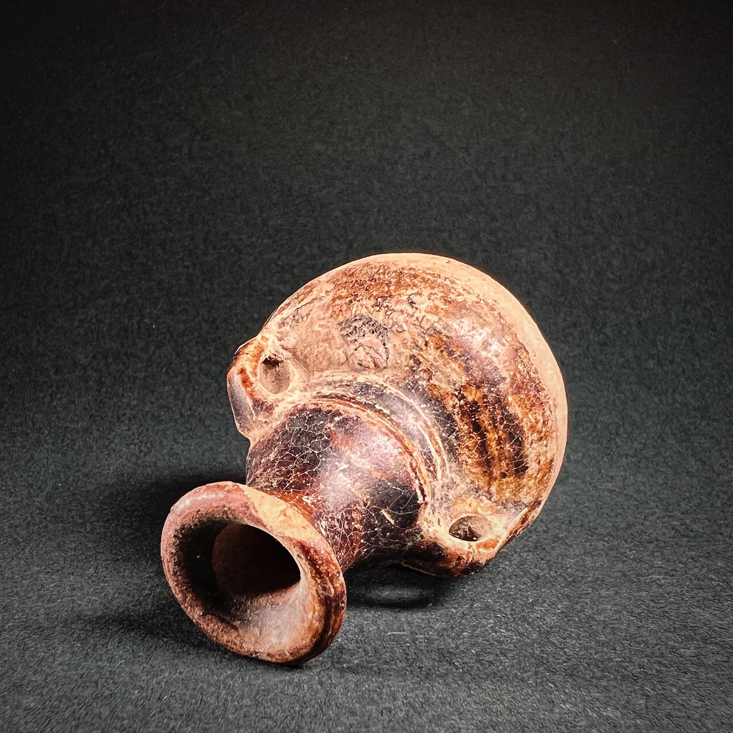 Thai Sawankhalok Brown Glazed Stoneware Mercury Bottle
