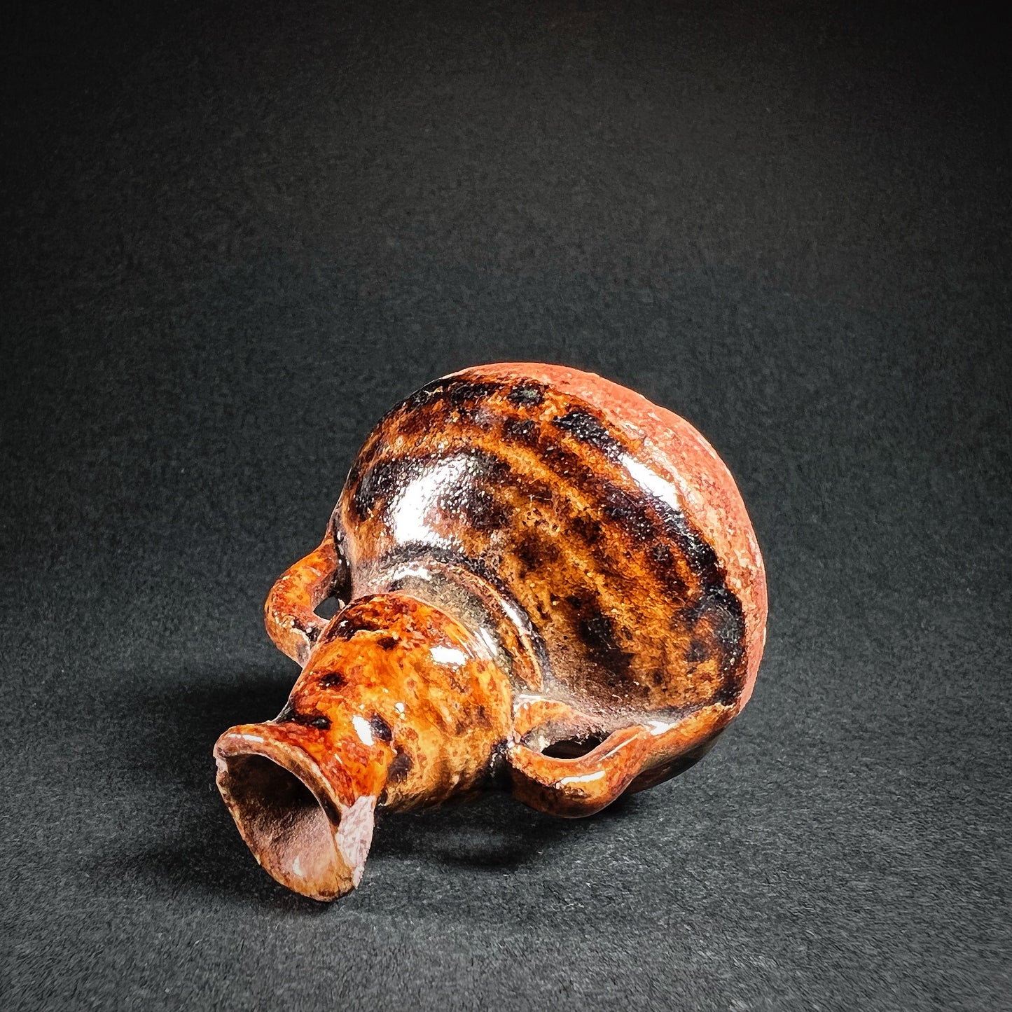 Thai Sawankhalok Brown Glazed Stoneware Mercury Bottle