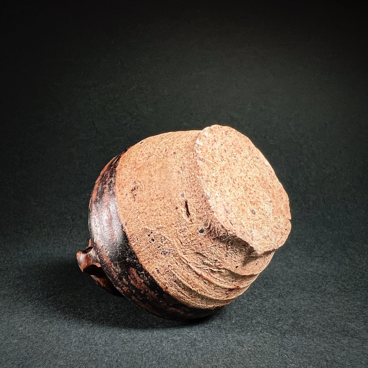 Thai Sawankhalok Brown Glazed Stoneware Bottle