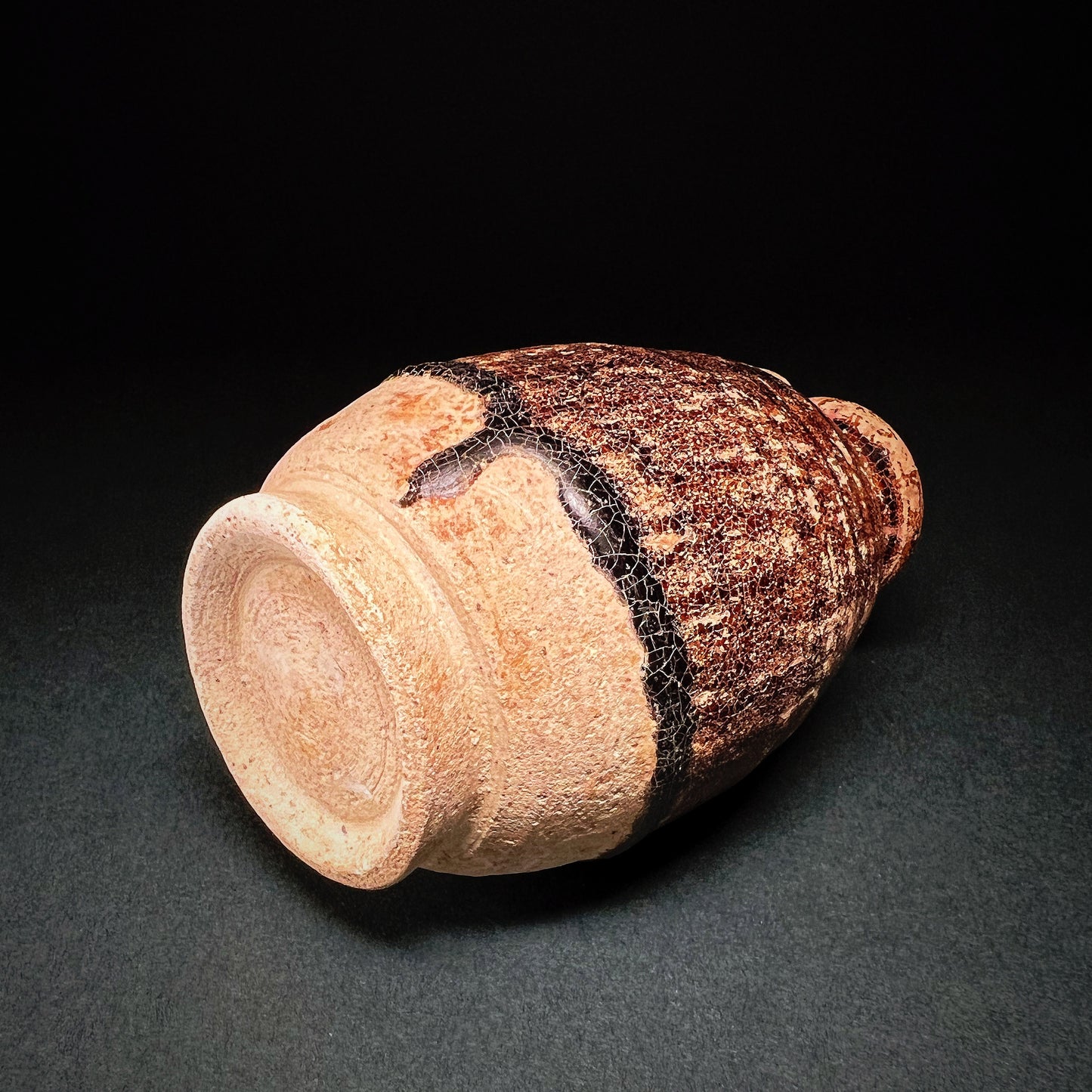Thai Sawankhalok Brown Glazed Stoneware Bottle