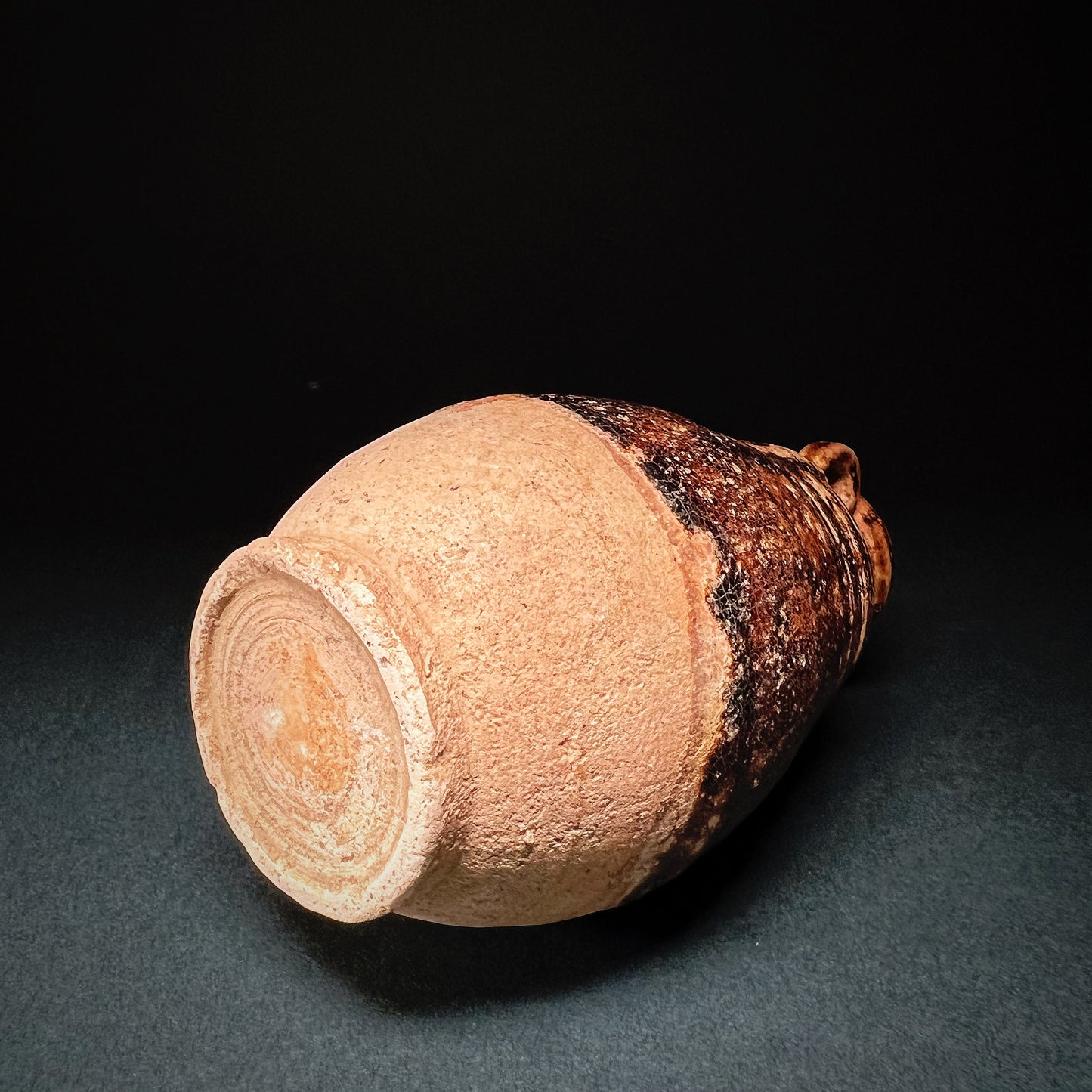 Thai Sawankhalok Brown Glazed Stoneware Bottle