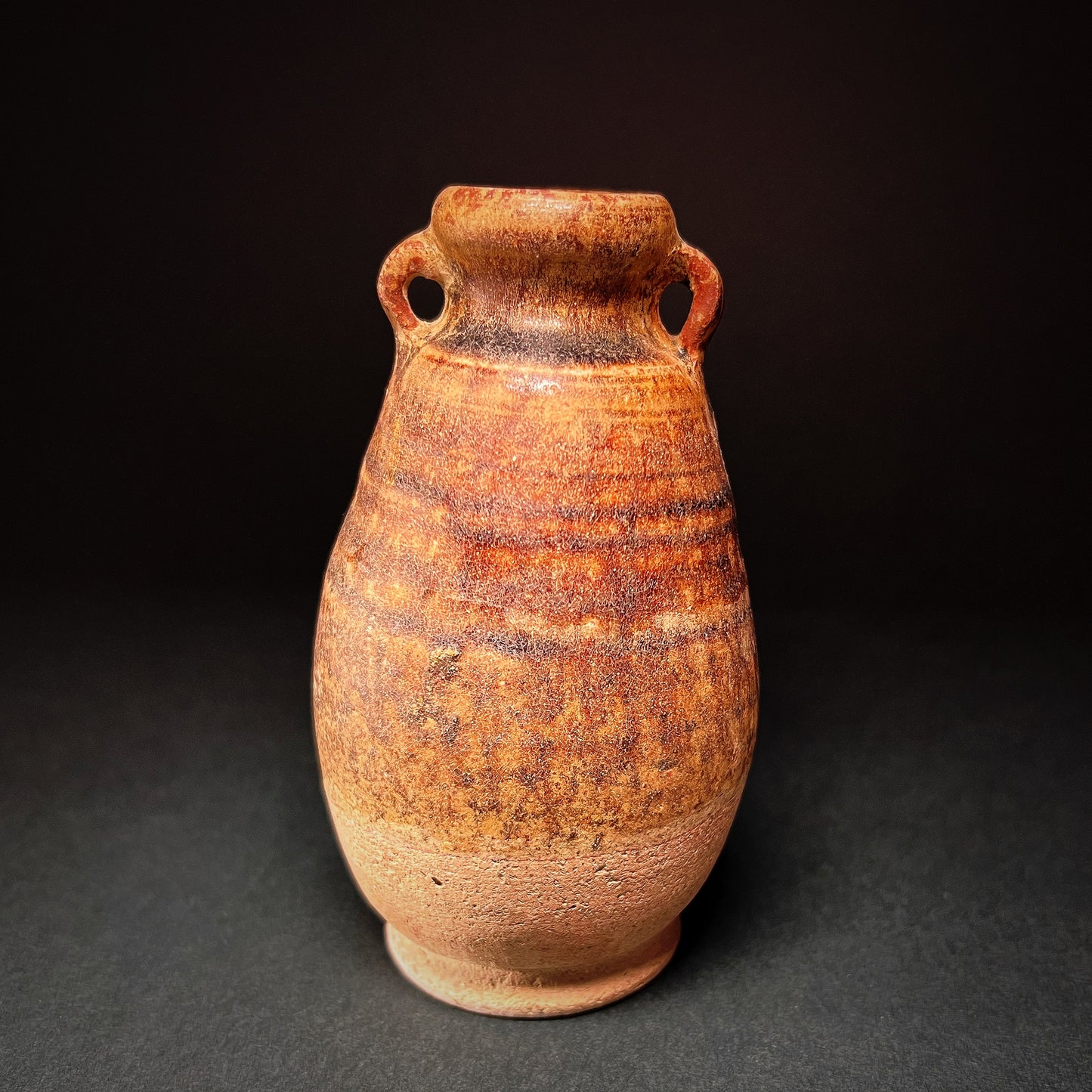 Thai Sawankhalok Brown Glazed Stoneware Bottle