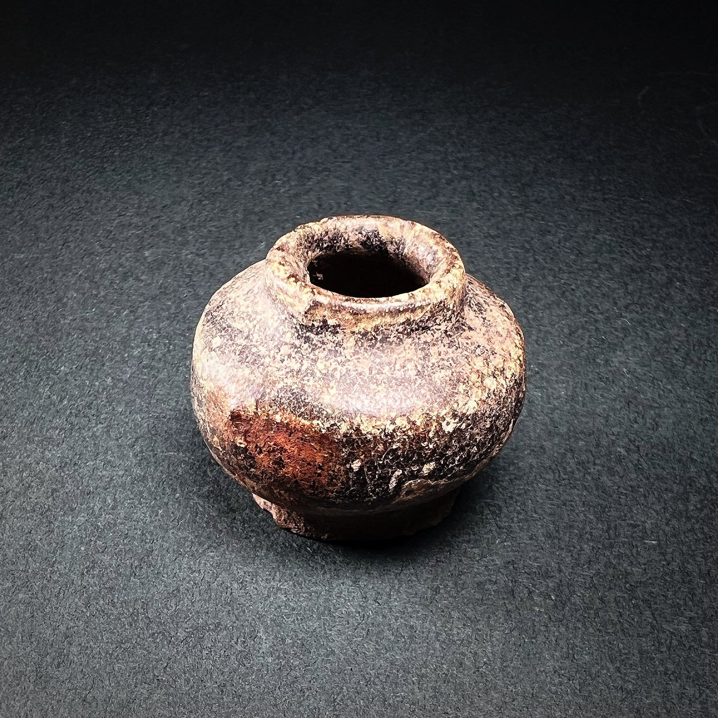 Thai Sawankhalok Brown Glazed Stoneware Jarlet
