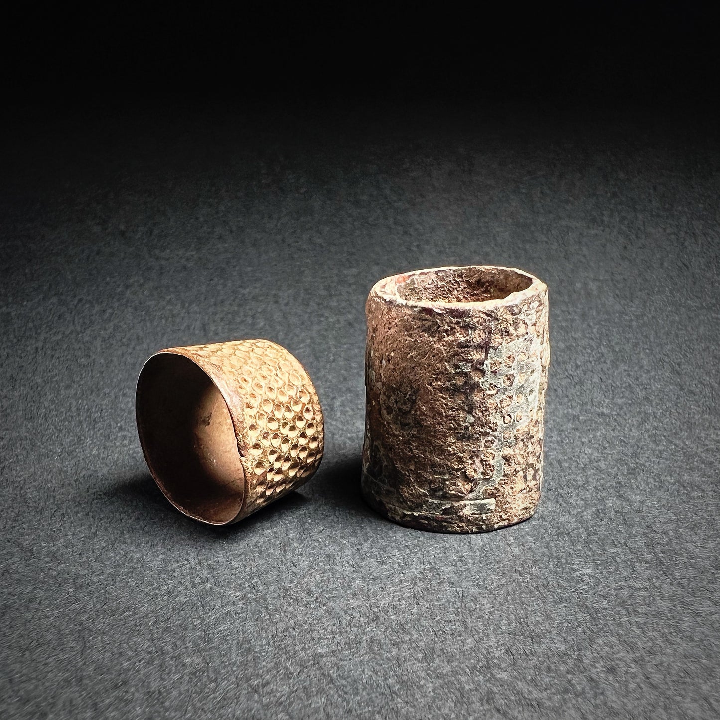 Roman Bronze Sewing Thimbles