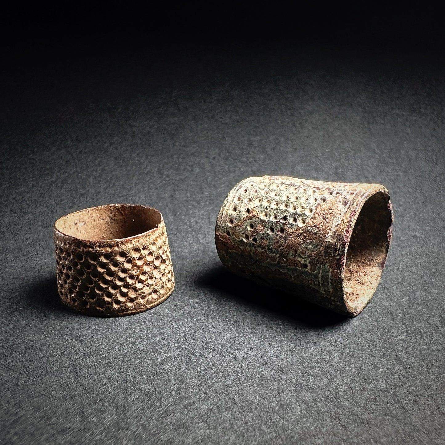 Roman Bronze Sewing Thimbles