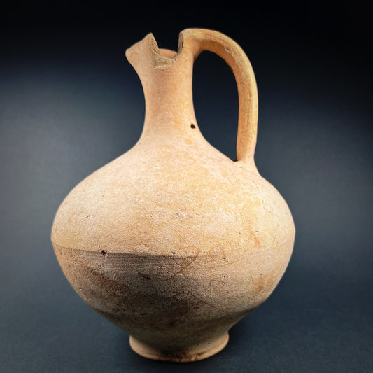 Cypro-Classical Plain White Ware Wine Jug (Oinochoe)