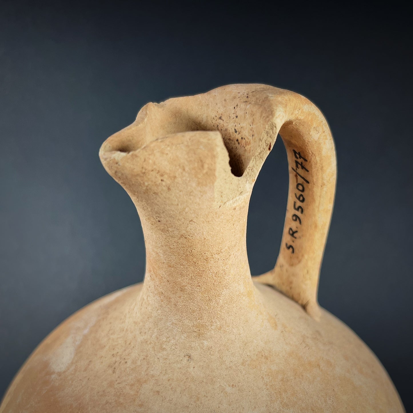 Cypro-Classical Plain White Ware Wine Jug (Oinochoe)
