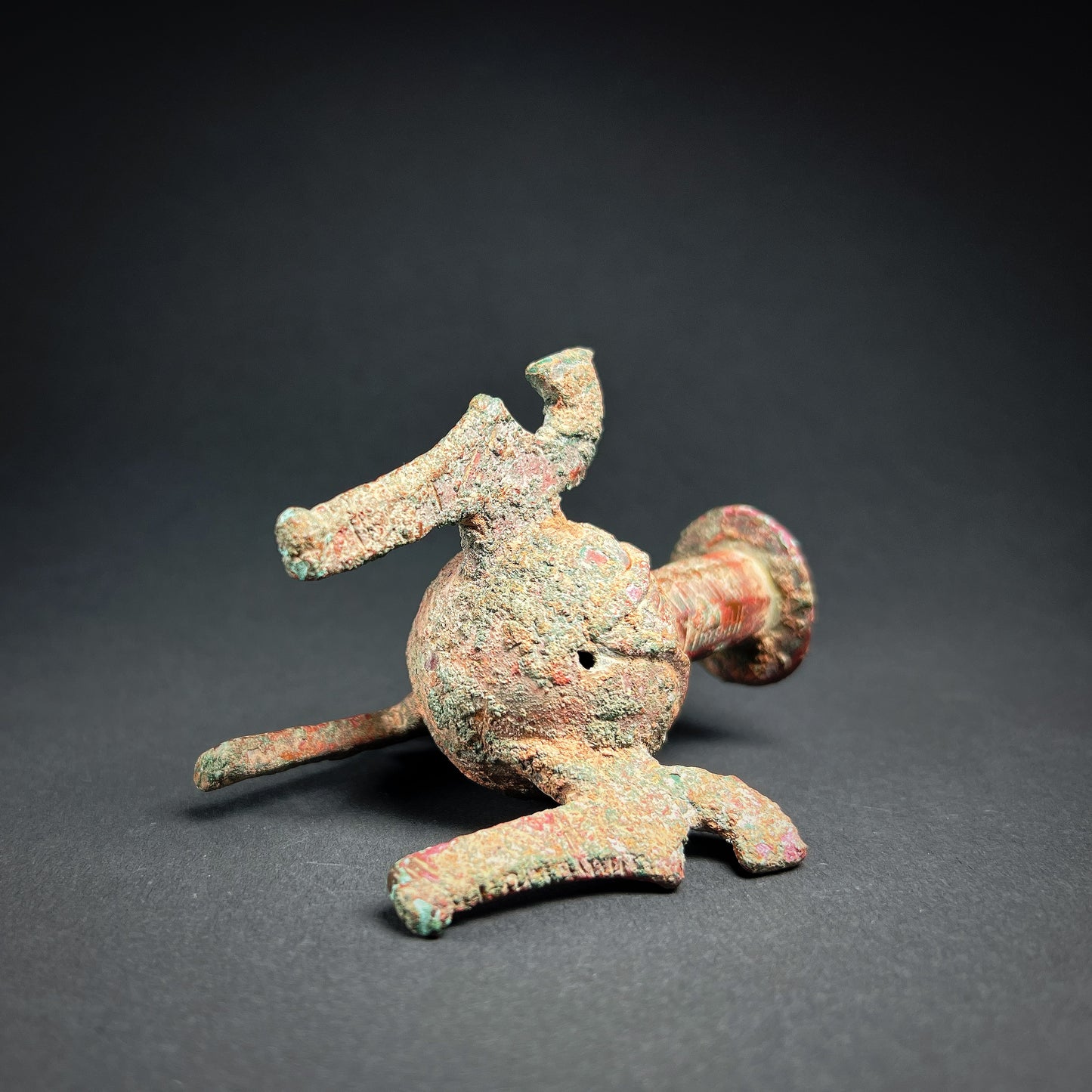 Bactrian Bronze Kohl Container