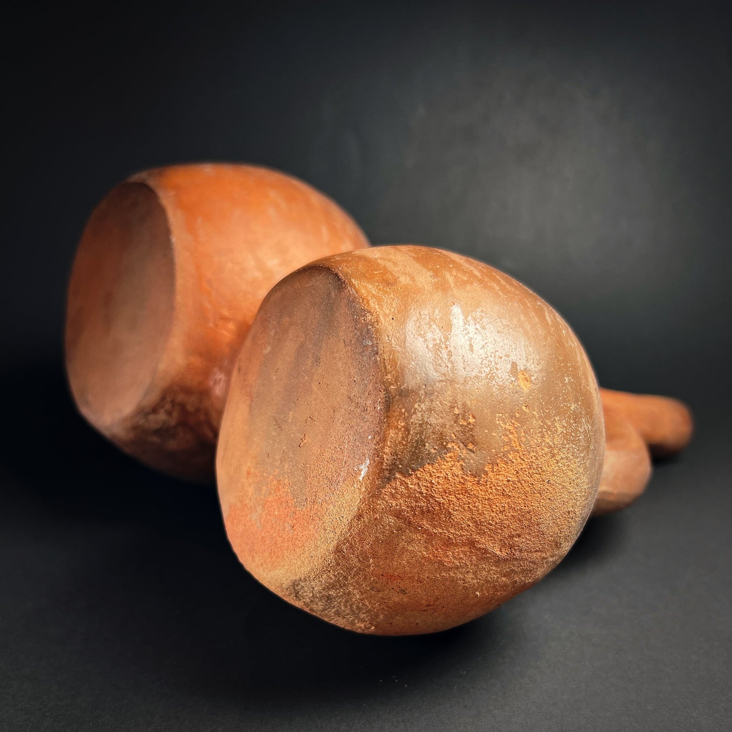 Moche Pottery Double-Chambered Stirrup Spout Bottle in the Form of a Parrot