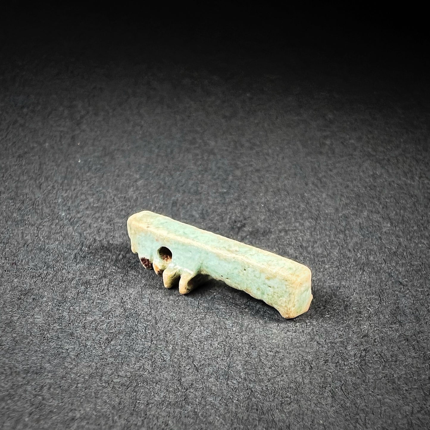 Egyptian Faience Djed Pillar Amulet