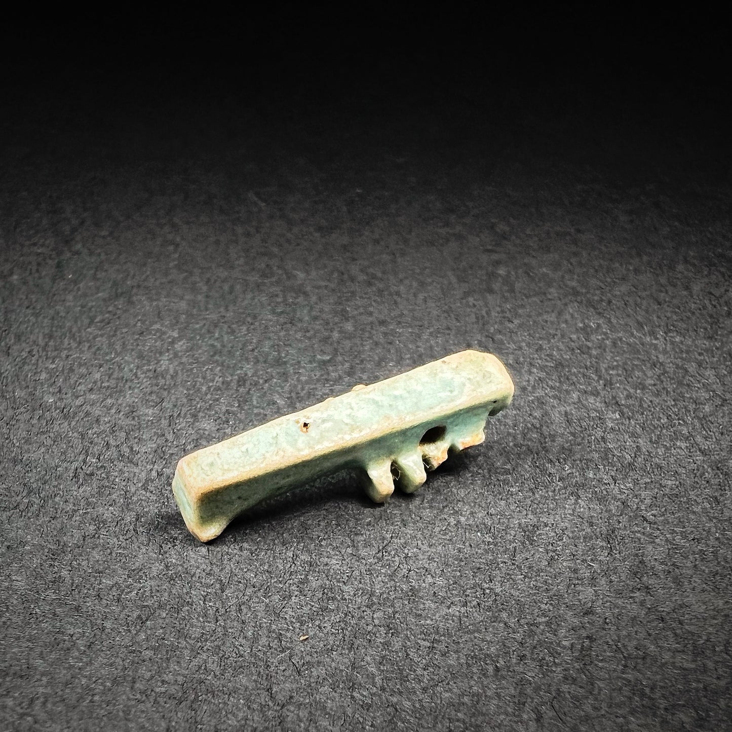 Egyptian Faience Djed Pillar Amulet