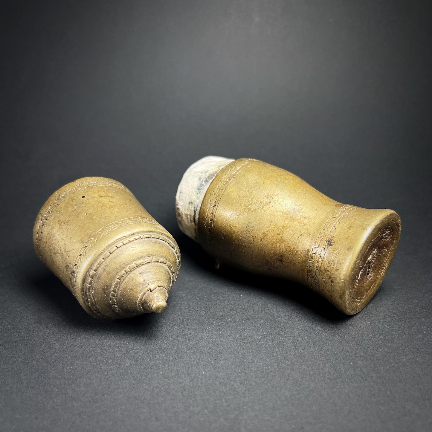 Laotian Bronze Lime Container