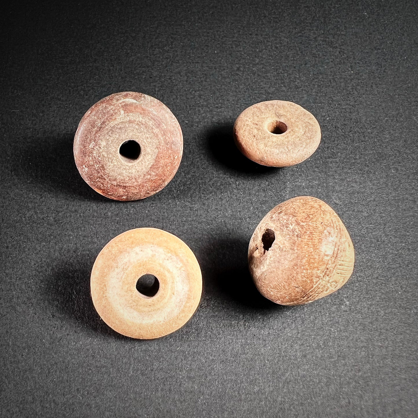 Manabí or Quimbaya Terracotta Spindle Whorls