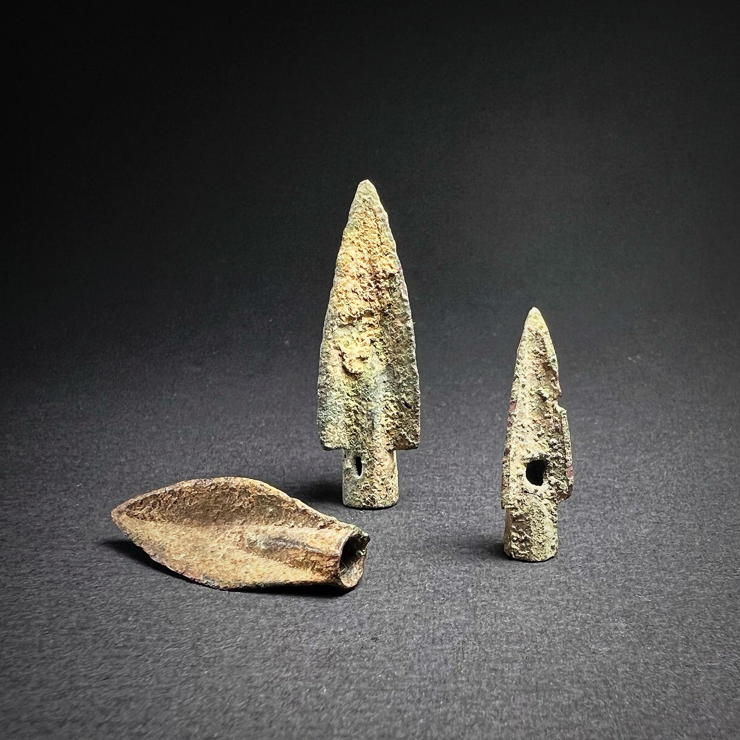 Greek Bronze Trilobate Arrowheads