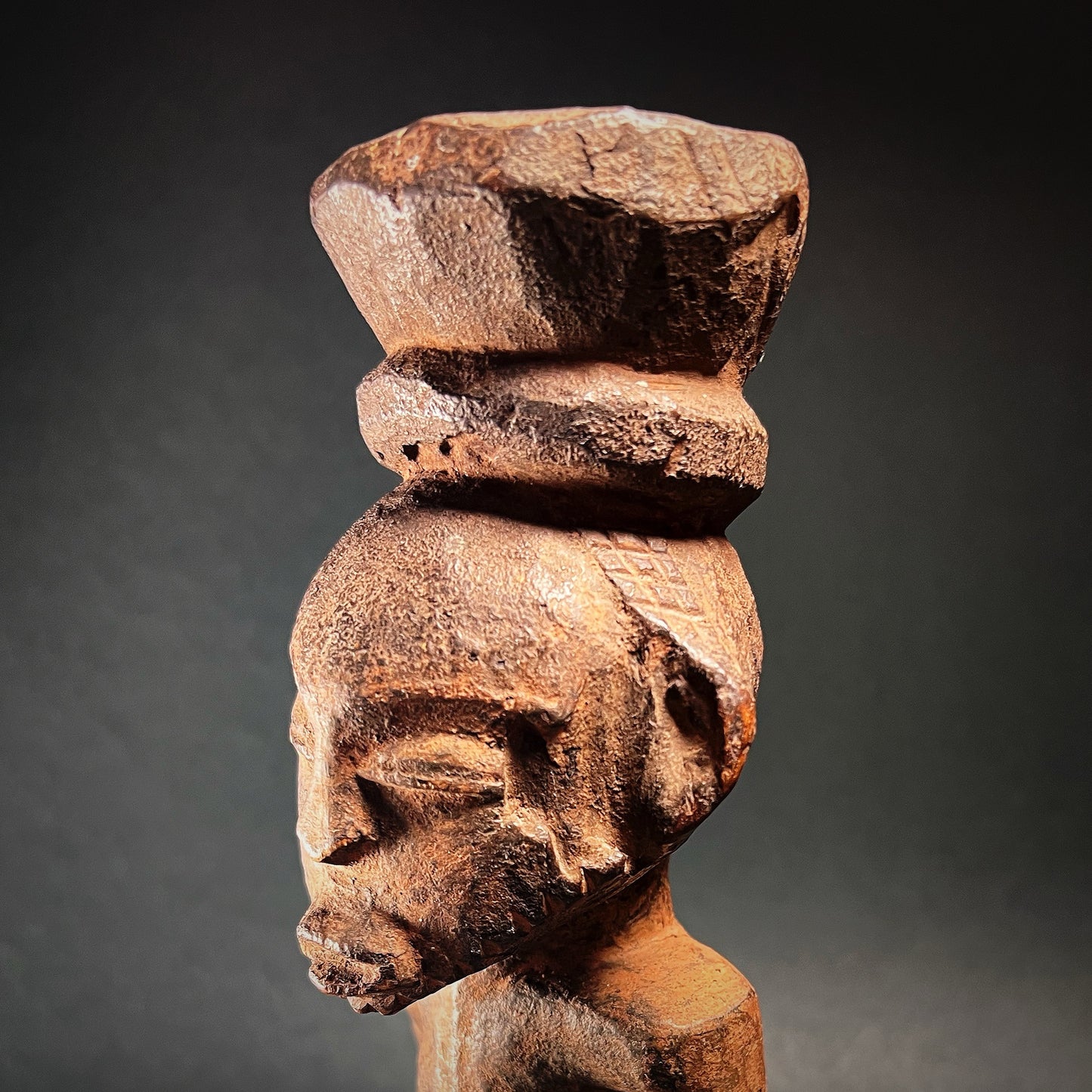 Luba or Kusu Male Power Half Figure Kakudji