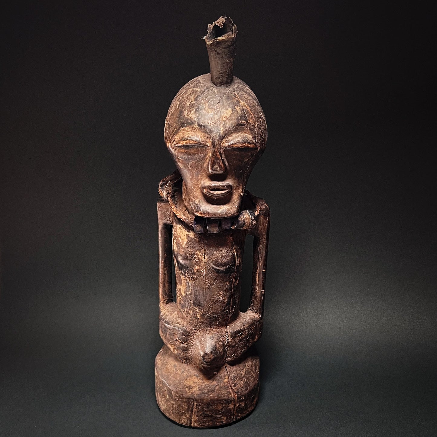 Songye Power Half Male Figure Nkisi
