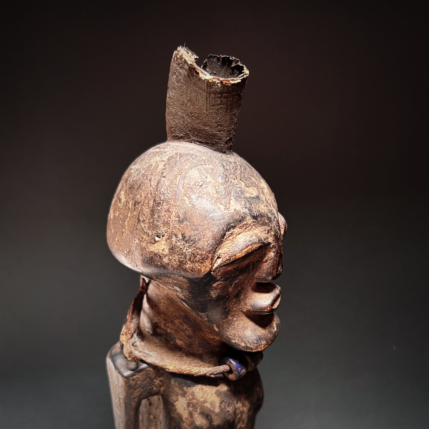 Songye Power Half Male Figure Nkisi