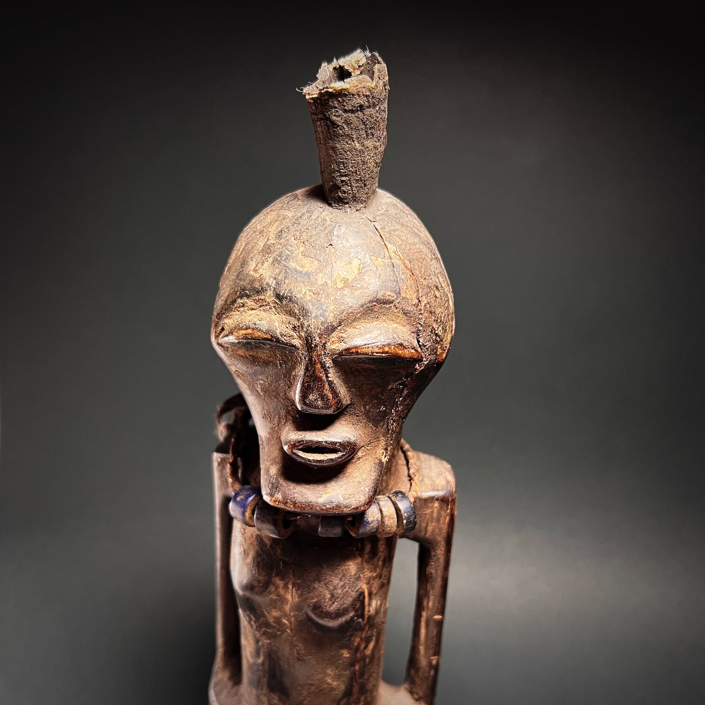 Songye Power Half Male Figure Nkisi