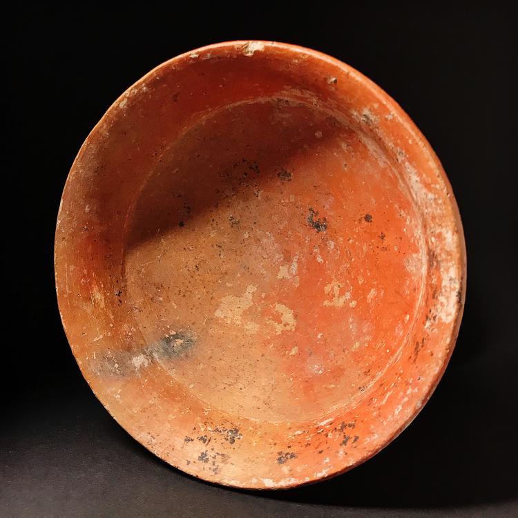Pre-Khmer Pottery Pedestal Bowl