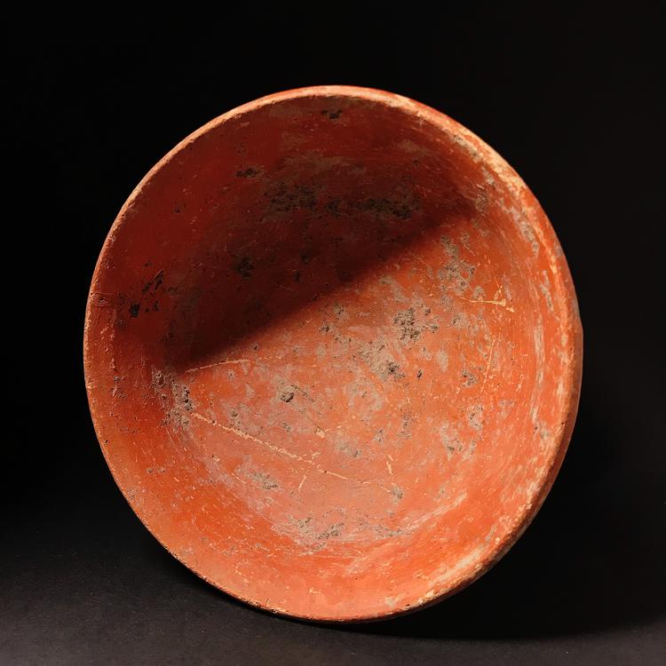 Pre-Khmer Pottery Pedestal Bowl