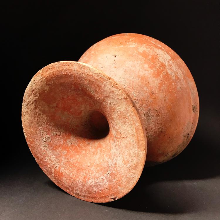 Pre-Khmer Pottery Pedestal Bowl