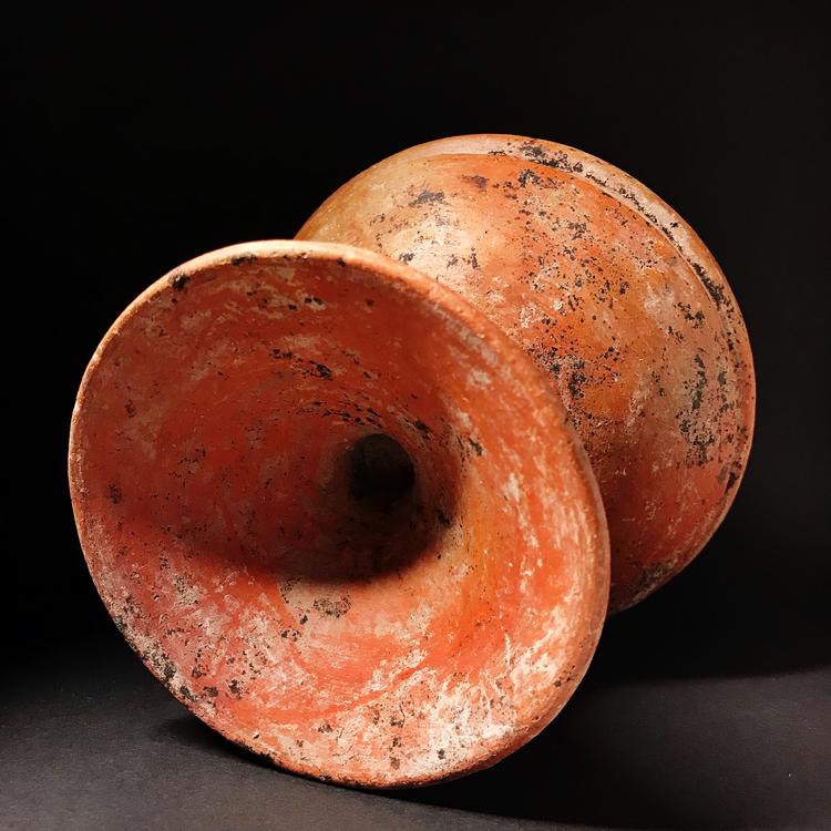 Pre-Khmer Pottery Pedestal Bowl