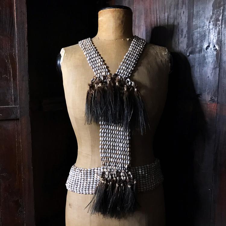 Asmat Tree Bark Fibre Ritual Warrior's Garment