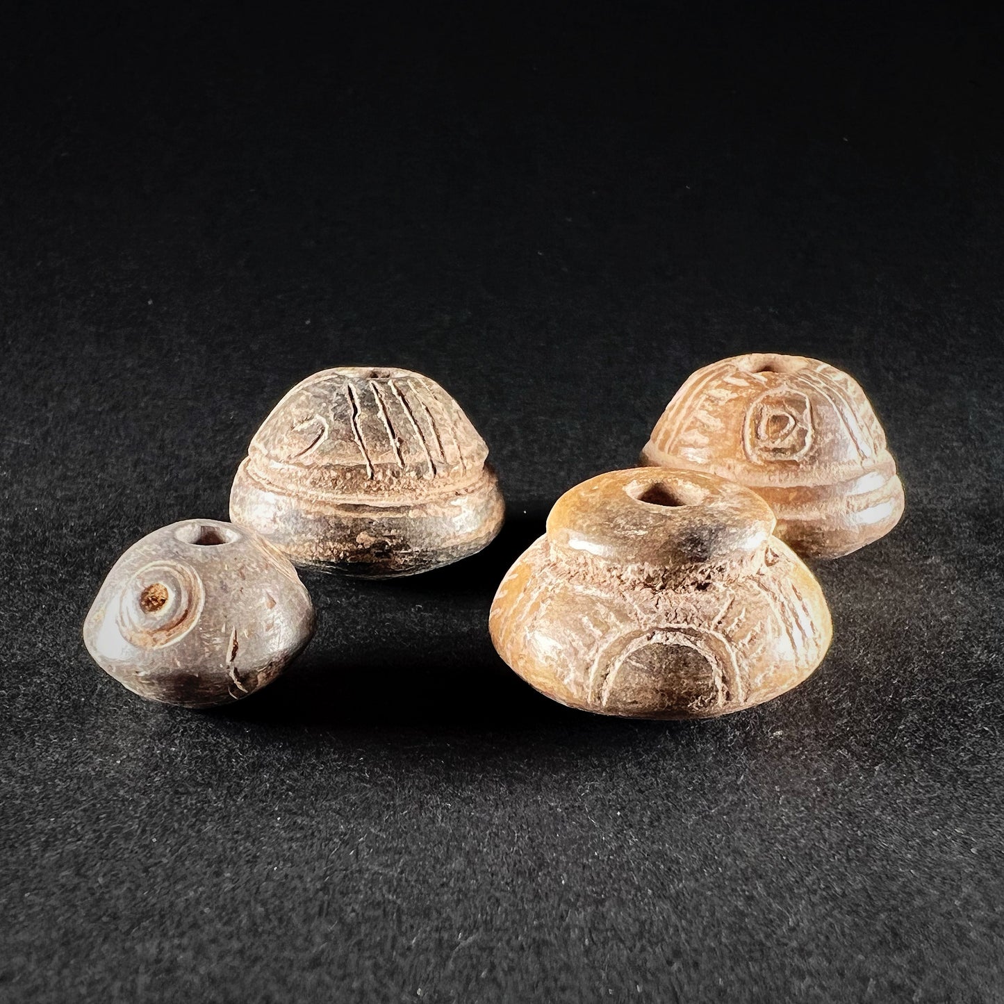 Manabí or Quimbaya Terracotta Spindle Whorls