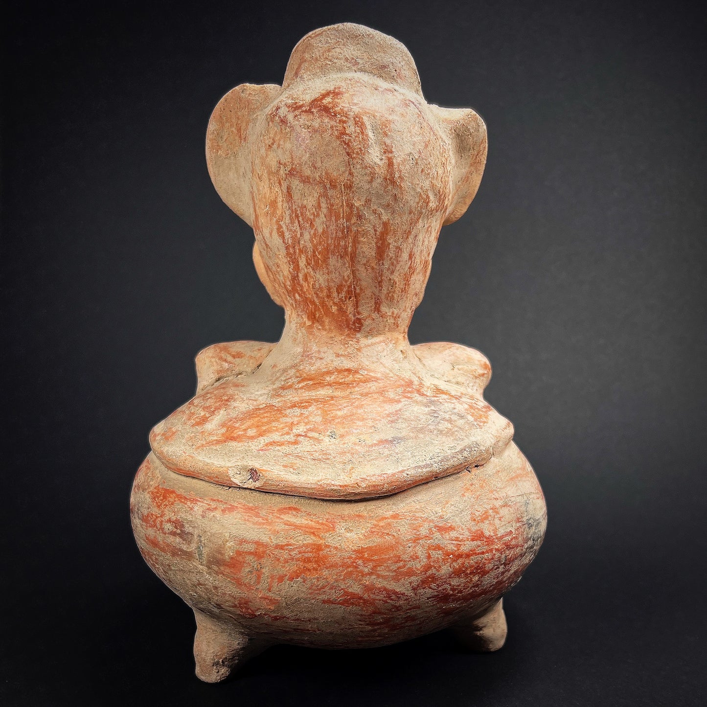 Zapotec Figural Terracotta Tripod Censer