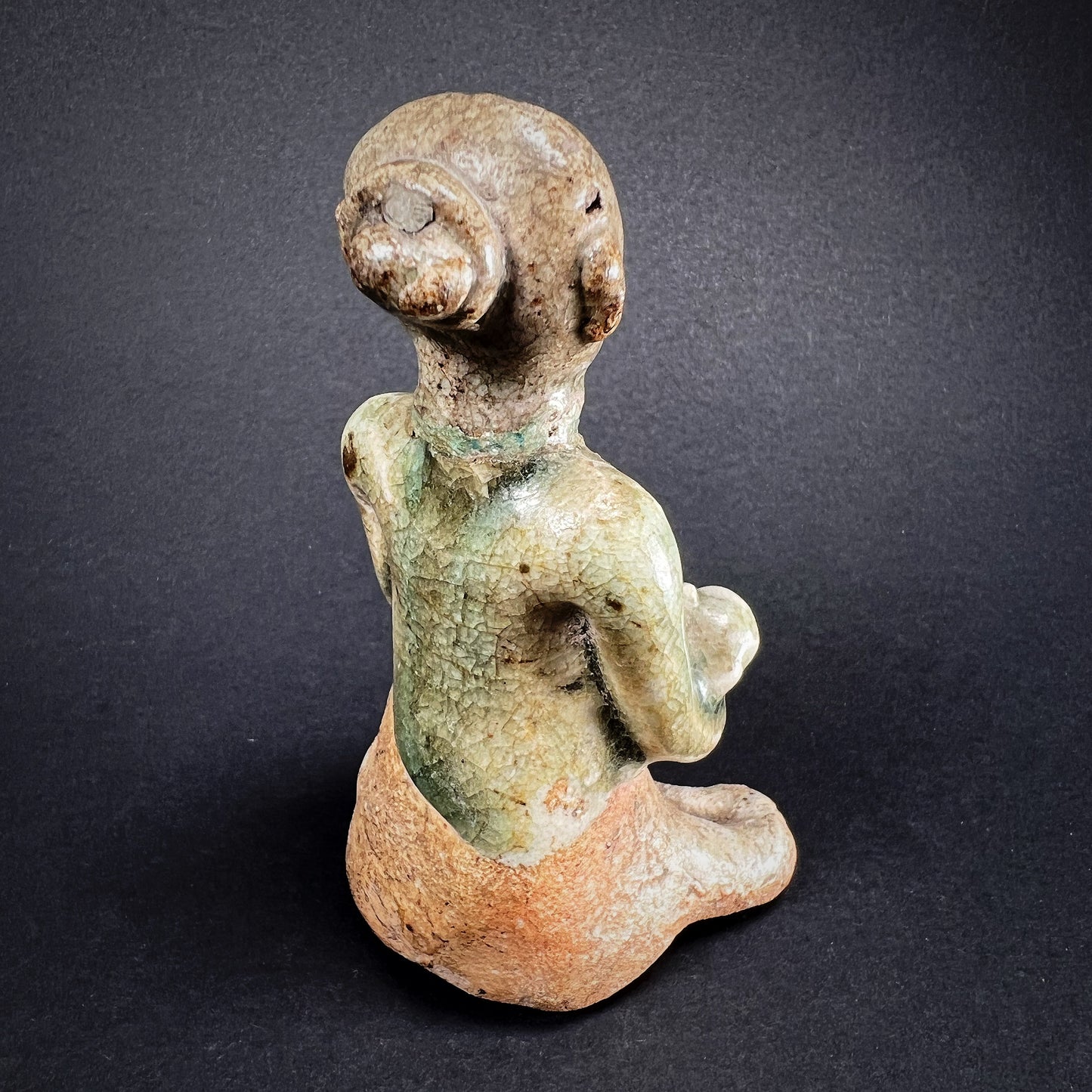 Thai Si Satchanalai Stoneware Tukatha Figure